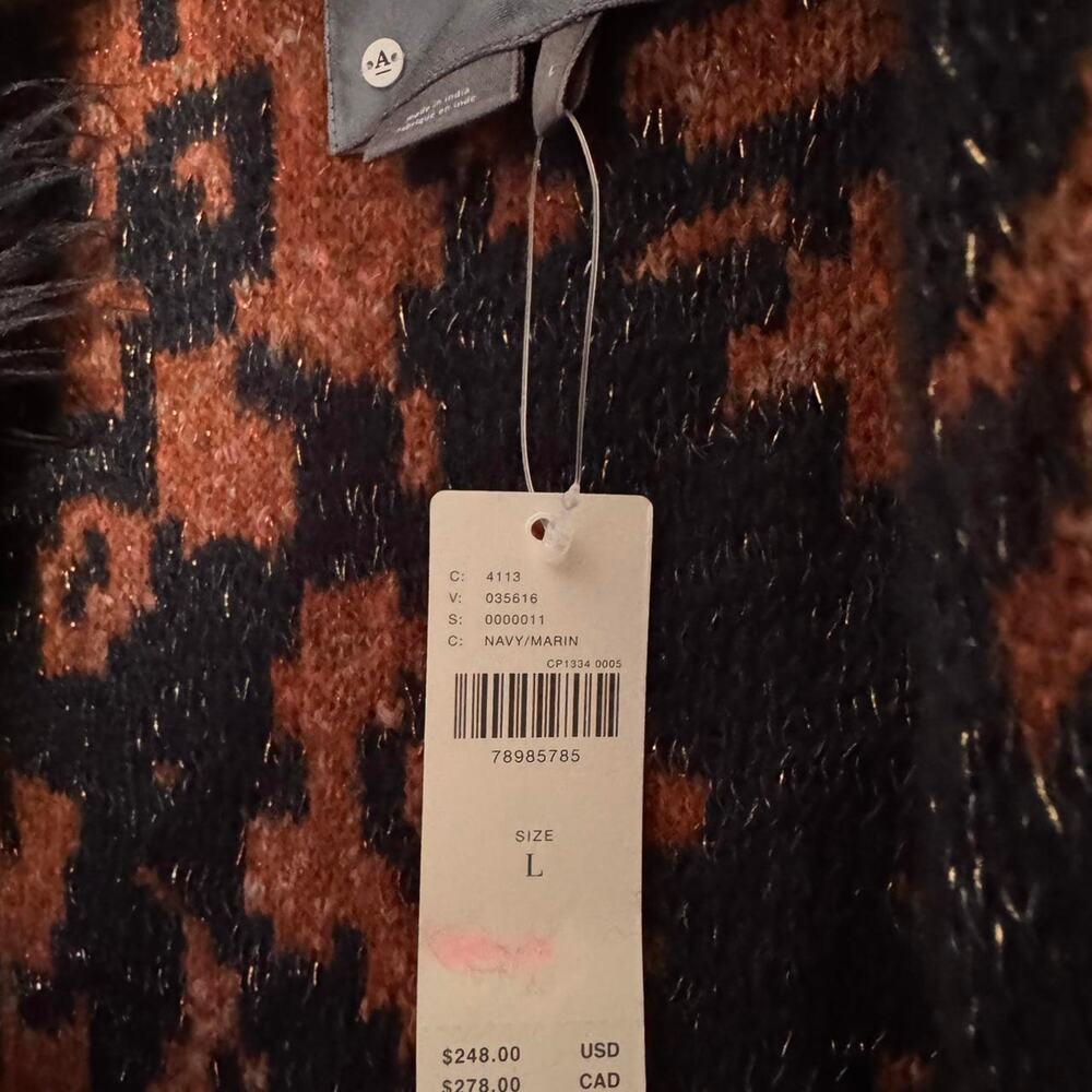 Anthropologie Leopard Duster Sweater - Picture 4 of 7